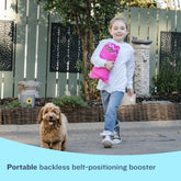 BubbleBum Inflatable Car Booster Seat - Travel Booster Seat - Pink Style ✔️ by BubbleBum Booster Seats