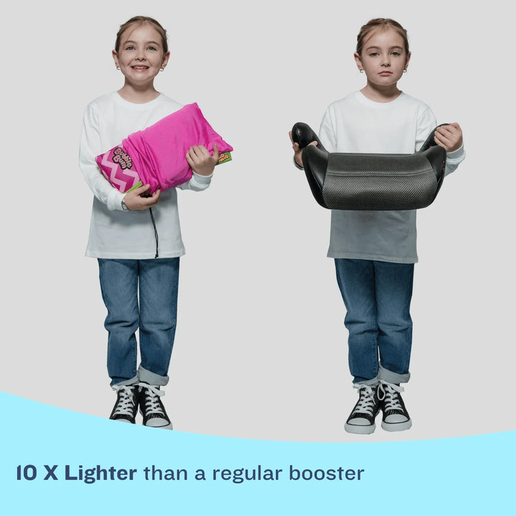 BubbleBum Inflatable Car Booster Seat - Travel Booster Seat - Pink Style ✔️ by BubbleBum Booster Seats