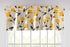 DaDa Bedding Yellow Fleur Floral Golden Orange Ivory Window Curtain Valance - 18" x 52" (18112) Valance by DaDalogy Bedding Collection
