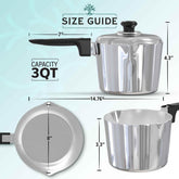 3 Quart Sauce Pan with Lid Home & Garden by MAGNAWARE
