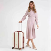 Mia 3 Piece Expandable Retro Luggage Set Luggage Sets by Travellty