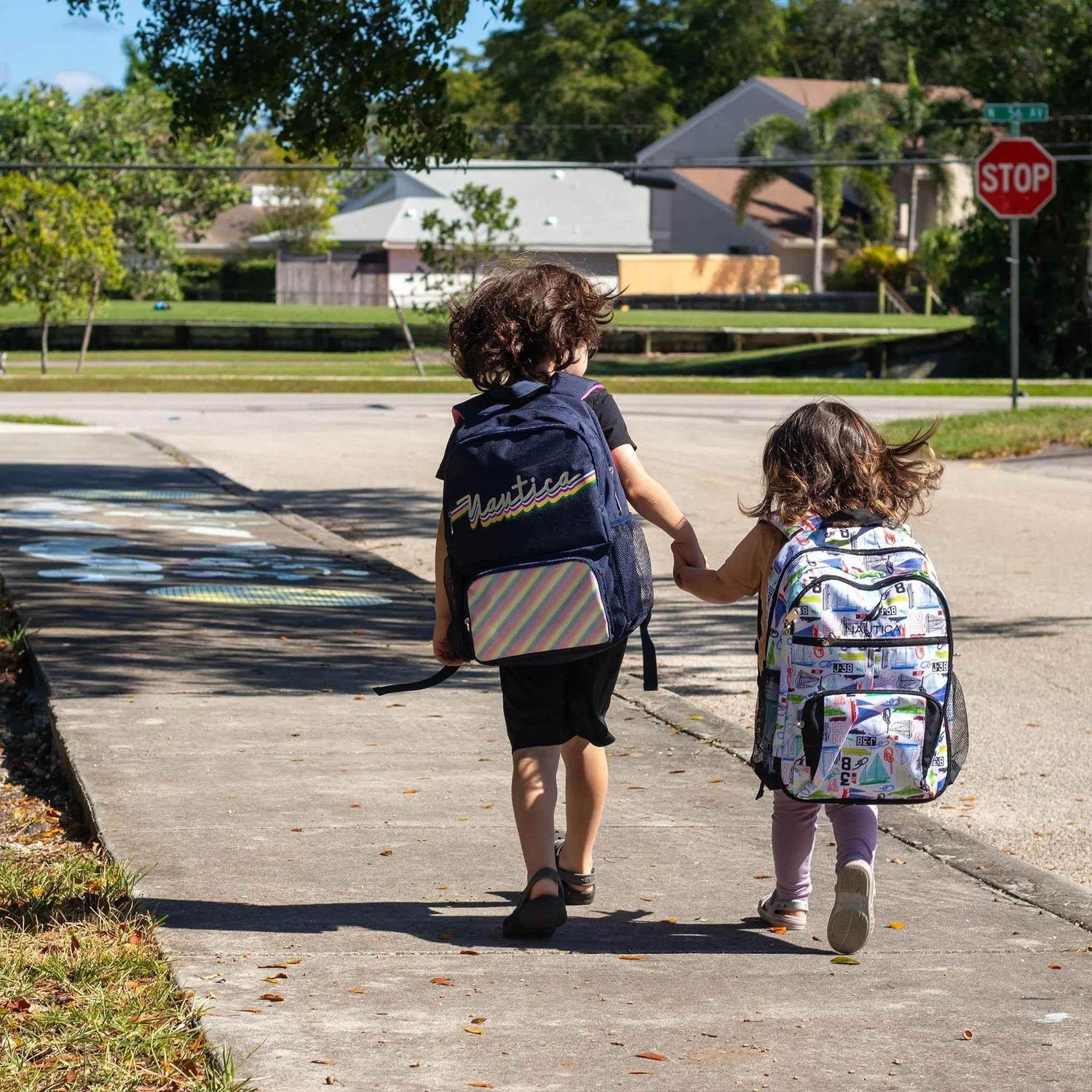 Kids Backpack for School | Sailboats | 16" Tall Kid&