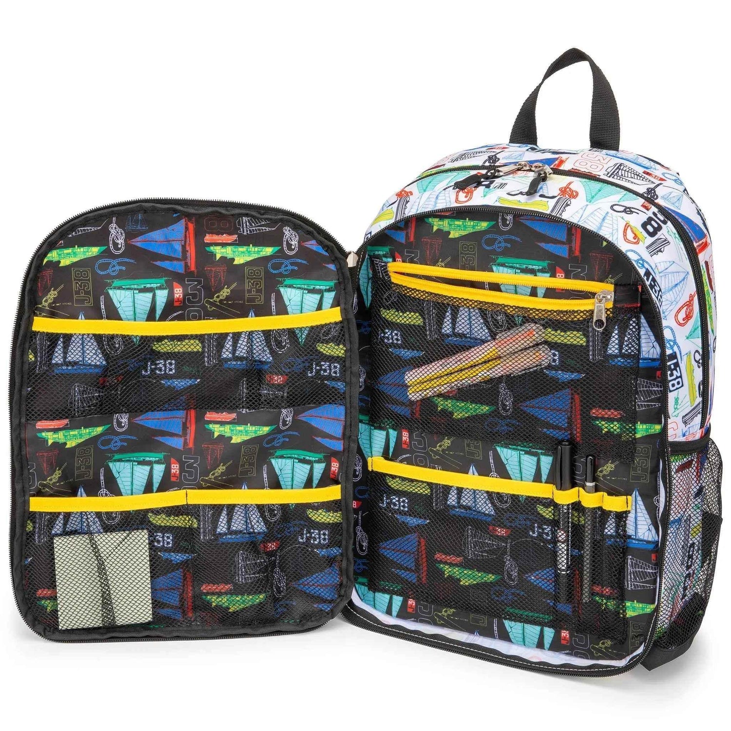Kids Backpack for School | Sailboats | 16" Tall Kid&