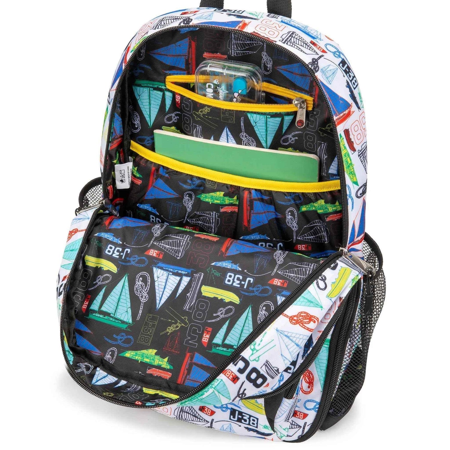 Kids Backpack for School | Sailboats | 16" Tall Kid&