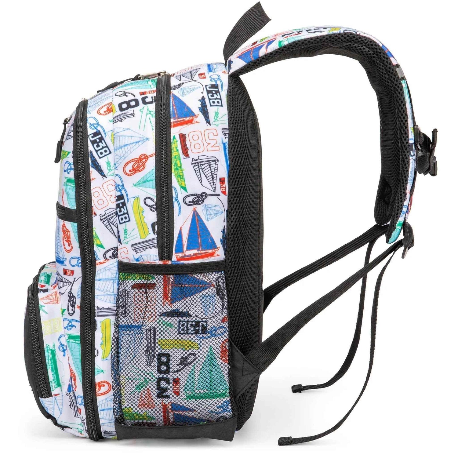 Kids Backpack for School | Sailboats | 16" Tall Kid&