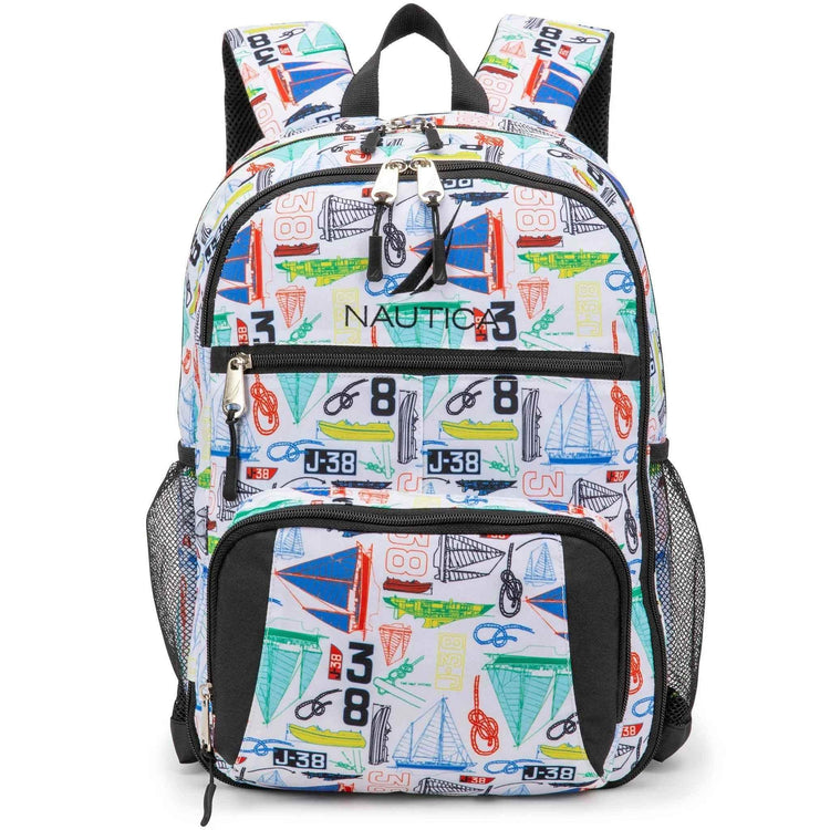 Kids Backpack for School | Sailboats | 16" Tall Kid&