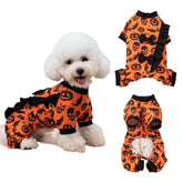Pet Halloween Four-Legged Costume Pumpkin Head Costume Halloween home decor(万圣节装饰) by FFOrder