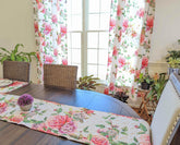 DaDa Bedding Set of 2-Pieces Romantic Roses Pink Floral Sheer Window Panel Curtains (JHW-879) Curtains by DaDalogy Bedding Collection