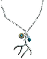 Antler & Head stamp Necklace Necklace by Sarahs Jewelry Designs