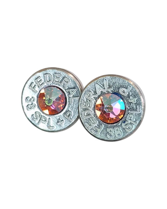 Head stamp Stud Earrings Earrings by Sarahs Jewelry Designs