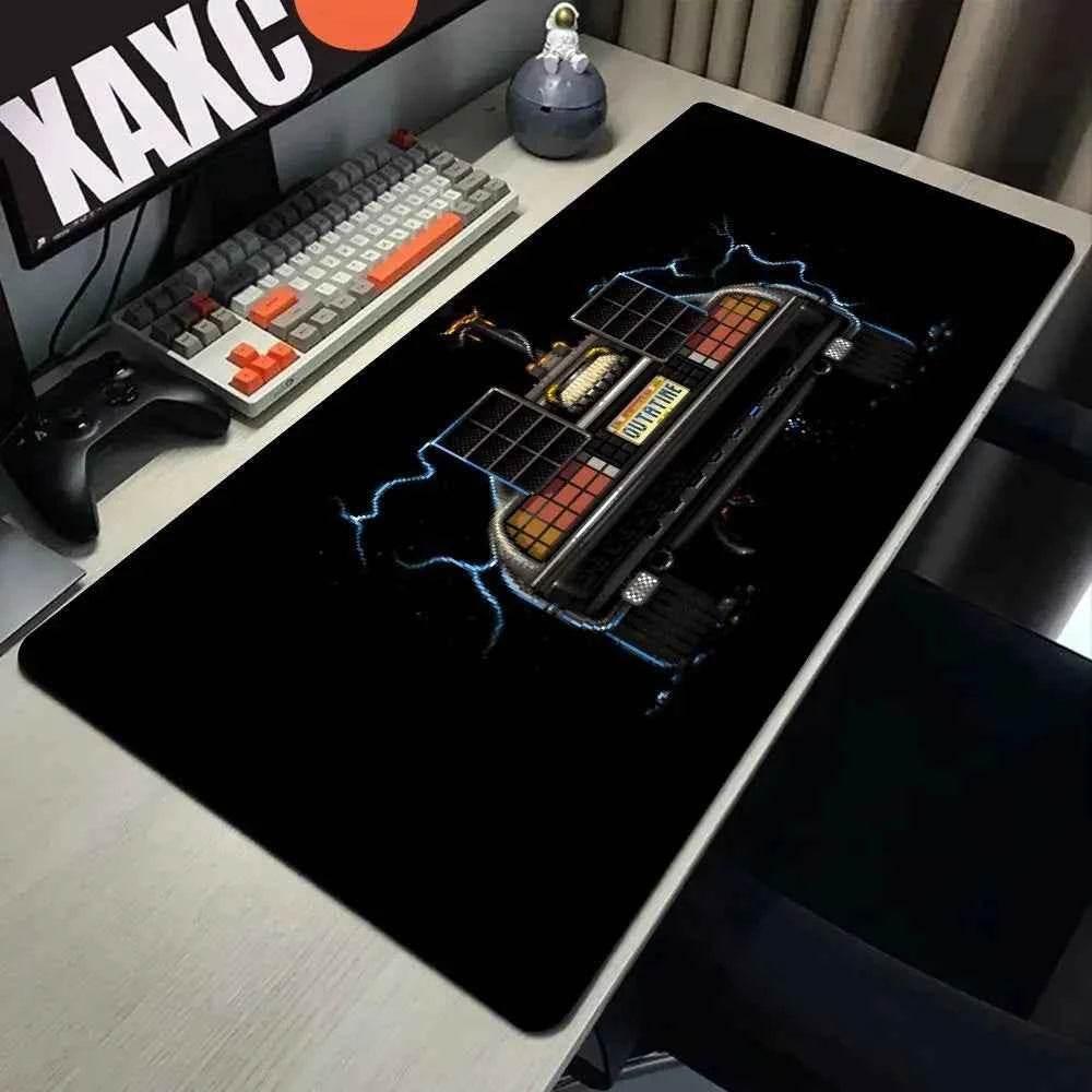 Back To The Future Large Mouse Pad 90x40cm Computer Mousepad Big Keyboard Mat Car Table Carpet Big Desk Mats Rubber Rugs by DSERS