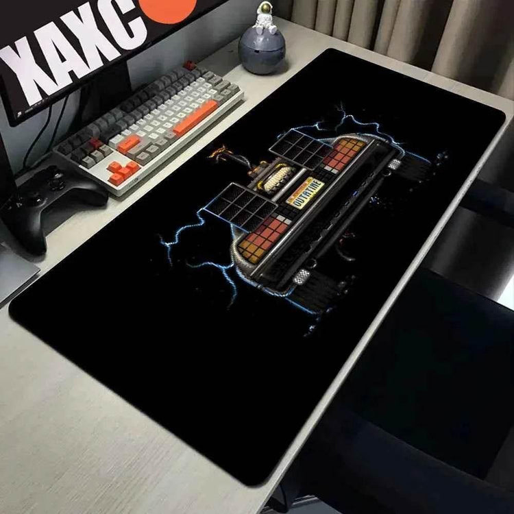 Back To The Future Large Mouse Pad 90x40cm Computer Mousepad Big Keyboard Mat Car Table Carpet Big Desk Mats Rubber Rugs by DSERS