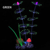 Simulation Aquatic Plants Fluorescent Silicone Water Grass Fish Tank Landscape Aquarium Decoration Coral Landscaping Home Decor by GiFTiFY