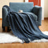 Bohemian Couch Blanket Large Knitted Tassel Throw for Bed Chair Sofa Couch Cover All-Season Blankets Home Decor Soft Comfortable by DSERS