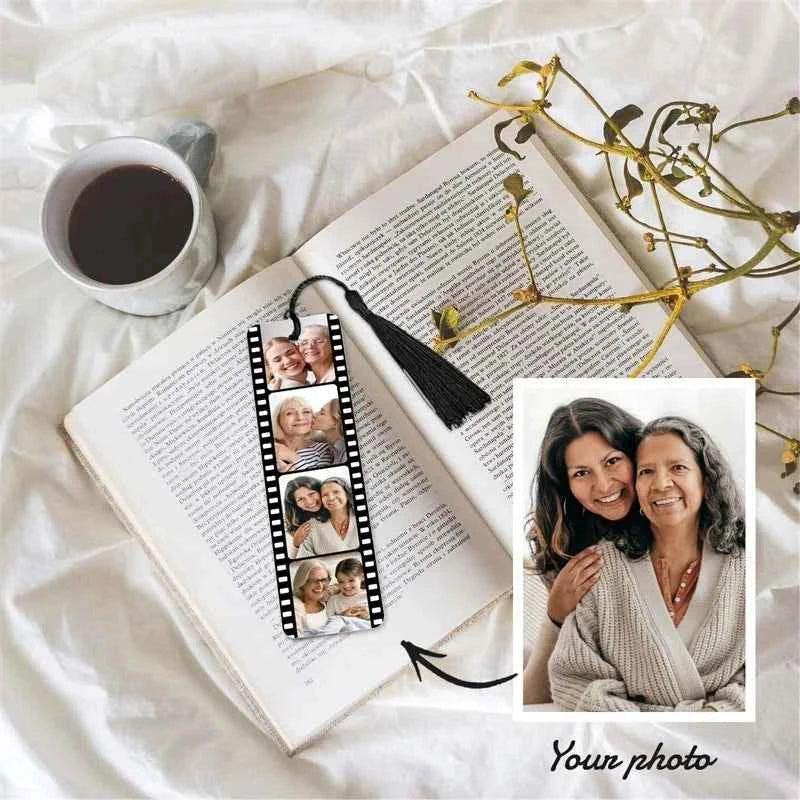 Custom Photo Bookmark Personalized Book Marks with Tassel Personalized Engraved Text Color Picture Bookmarks Gifts for Readers by DSERS