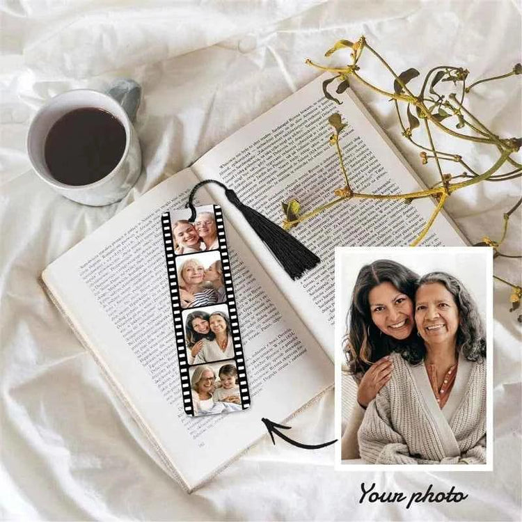 Custom Photo Bookmark Personalized Book Marks with Tassel Personalized Engraved Text Color Picture Bookmarks Gifts for Readers by DSERS