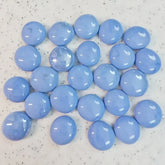 100g/3.52oz(Approx. 18-25pcs) Oblate Bead Glass Mosaic Tiles Colorful Round Mosaic Making Material Multi Diameter DIY Craft Tile by DSERS