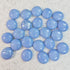100g/3.52oz(Approx. 18-25pcs) Oblate Bead Glass Mosaic Tiles Colorful Round Mosaic Making Material Multi Diameter DIY Craft Tile by DSERS