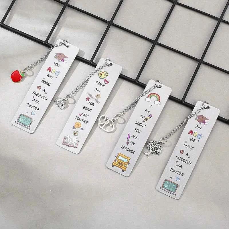 Cartoon Metal Bookmarks for Students & Teachers metal bookmark by DSERS