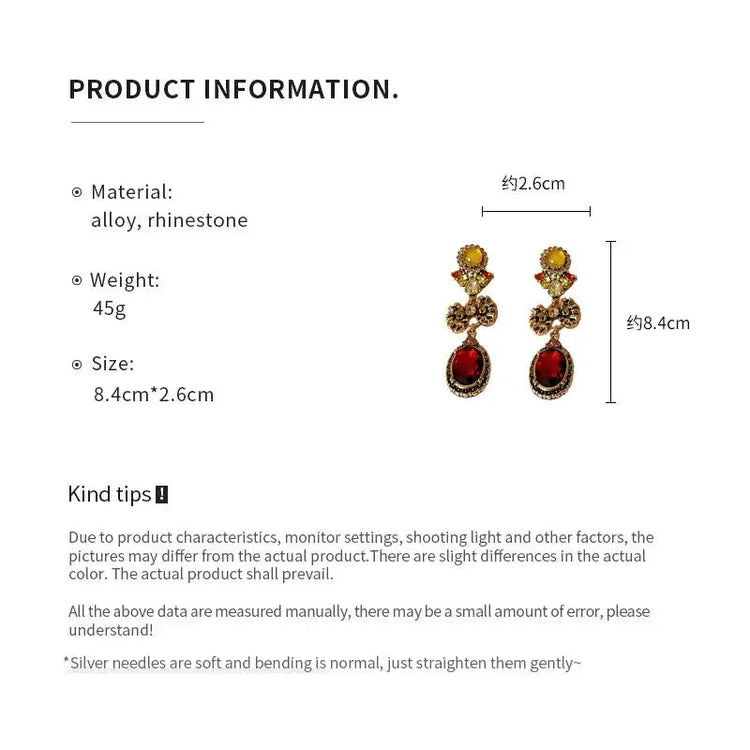 Draweye Bows Earrings for Women Medieval Palace Style Vintage Korean Fashion Aretes De Mujer Geometric Elegant Jewelry Earrings by DSERS