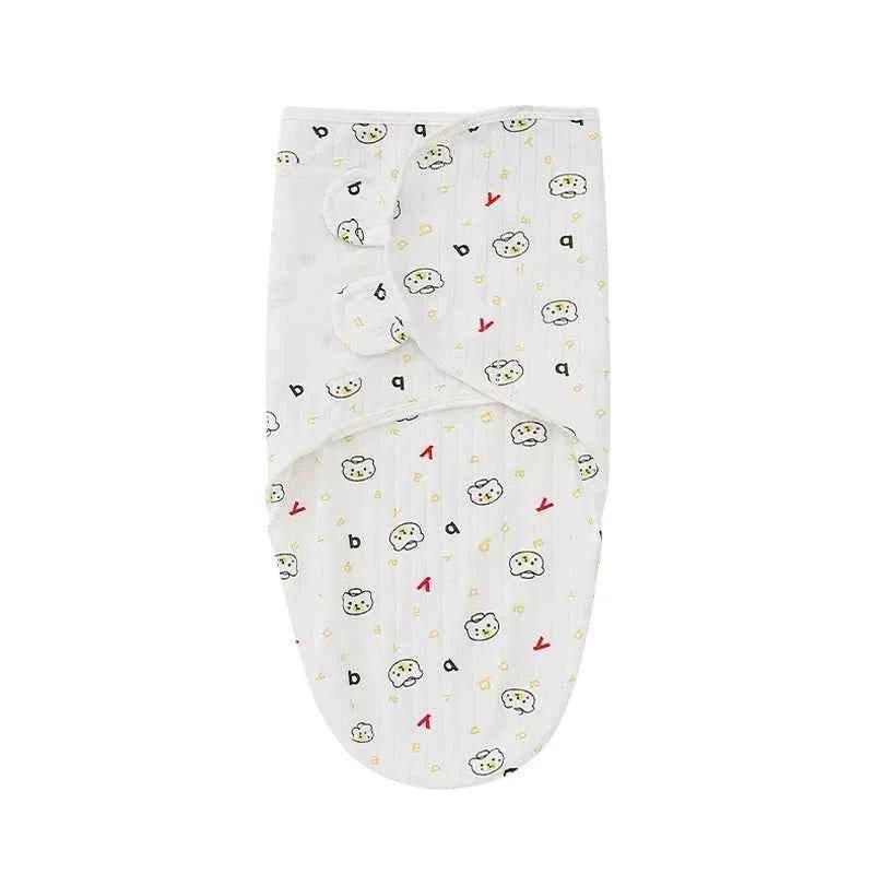 Newborn Baby Wrap Anti-Startle 2Pcs/Set Baby Swaddle Sleeping Cocoon Design 100%Cotton Baby Adjustable Blanket 0-6 Months by DSERS
