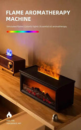 7 colors of essential oil fireplace diffuser mini flame aromatherapy fireplace humidifier aromatherapy oil diffuser Fireplace Box by DS