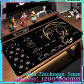 Mouse Pad Large Desk Mat P_Pokemones Anime Playmat 900x400 Xxl TGM PTCG Card Games Speed Computer and Office Gamer Cabinet mat by DSERS