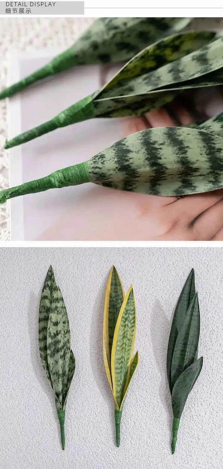 Aritificial Snake Plant Home Decorations Wedding Supply School Eucalyptus Plant by DSERS