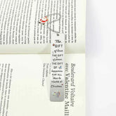 A stainless steel pendant bookmark about Christmas, the warmest Christmas reading gift for loved ones on Christmas Eve. by DSERS