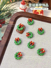 Christmas Series Nail Art Accessories 3D Resin Nail Charms Cute Bells Reindeer Snowman Cartoon Versatile Winter Nail Decorations by DSERS