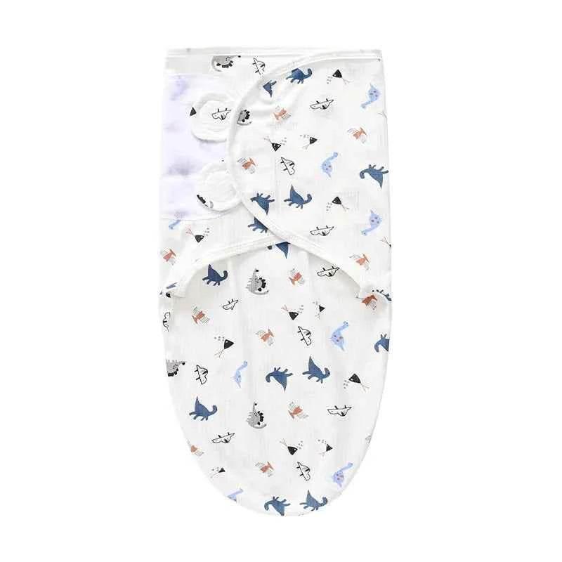 Newborn Baby Wrap Anti-Startle 2Pcs/Set Baby Swaddle Sleeping Cocoon Design 100%Cotton Baby Adjustable Blanket 0-6 Months by DSERS
