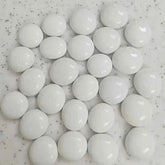 100g/3.52oz(Approx. 18-25pcs) Oblate Bead Glass Mosaic Tiles Colorful Round Mosaic Making Material Multi Diameter DIY Craft Tile by DSERS