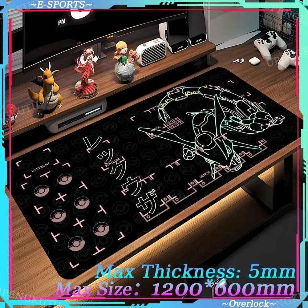 Mouse Pad Large Desk Mat P_Pokemones Anime Playmat 900x400 Xxl TGM PTCG Card Games Speed Computer and Office Gamer Cabinet mat by DSERS