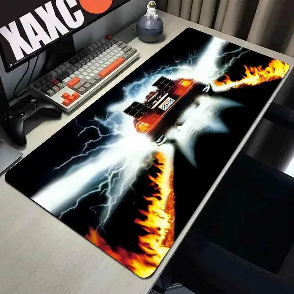 Back To The Future Large Mouse Pad 90x40cm Computer Mousepad Big Keyboard Mat Car Table Carpet Big Desk Mats Rubber Rugs by DSERS