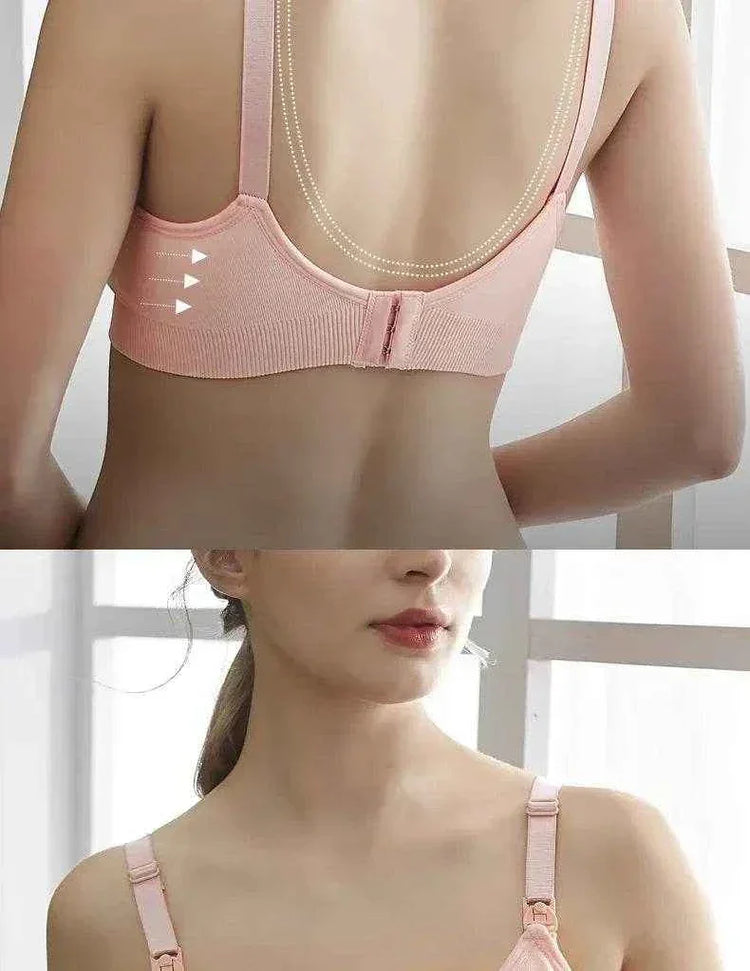 High Quality Plus Size Nursing Bra Breathable Women Breastfeeding Underwear Seamless Maternity Bra Push Up Bra by DSERS