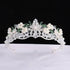 Luxury Baroque Purple Crystal Pearl Bridal Crown Tiara Magnificent Rhinestone Diadem for Bride Headband Wedding Hair Accessories Tiaras by DSERS