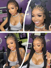 Small Square Knotless Box Braided Wig With Baby Hair Synthetic Full Lace Cornrow Braids Wigs Goddess Braided Wig For Black Women Braided Wig by DSERS / AliHairs Store