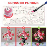 DIY Digital Oil Painting Cat Flower Paint By Numbers Animal Kitten Handpainted Acrylic Paint On Canvas Home Bedroom Wall Artwork Cat Flower Paint by DSERS