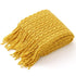 Bohemian Couch Blanket Large Knitted Tassel Throw for Bed Chair Sofa Couch Cover All-Season Blankets Home Decor Soft Comfortable by DSERS
