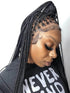 Small Square Knotless Box Braided Wig With Baby Hair Synthetic Full Lace Cornrow Braids Wigs Goddess Braided Wig For Black Women Braided Wig by DSERS / AliHairs Store