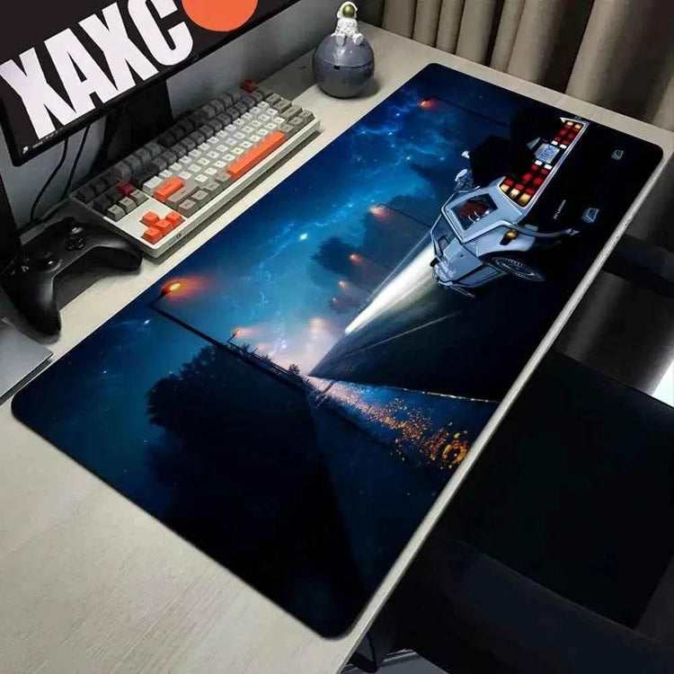 Back To The Future Large Mouse Pad 90x40cm Computer Mousepad Big Keyboard Mat Car Table Carpet Big Desk Mats Rubber Rugs by DSERS