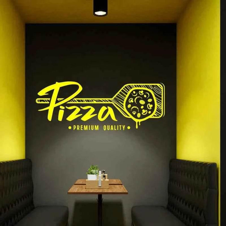 Pizzeria Wall Sticker Food Lover Wall Decal Vinyl Window Sticker Pizza Lover Decal food shop pegatinas de pared E880 by DSERS