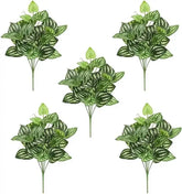 5Pcs Watermelon Peperomia Artificial Plant 12.9" by DSERS