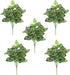 5Pcs Watermelon Peperomia Artificial Plant 12.9" by DSERS