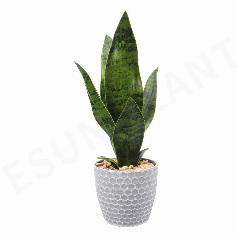 Artificial Succulents Plants House Decoration Accessori Tropical Fake Long Leaf Bonsai Hotel Party Home Decor Photo Props by DSERS