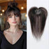 100% Remy Human Hair Toppers with Bangs Light Brown Hairpieces 3D Wispy Human Hair Bangs for Women Thin Hair Real Human Hair Topper Clip In Hair Accessories by Zopi / AliExpress