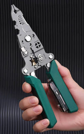 Multifunctional Wire Stripper with Electrical Test Pen Foldable Cable Cutter Crimper Tool, Electrical Folding Pliers for Cutting Multifunctional Wire Stripper by DSERS