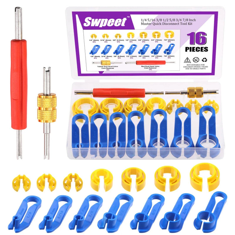 1 Set 7/16pcs Car Auto AC Line Disconnect Tool Fuel Line Disconnect Fuel Line Angled Disconnect Tool Set Fuel Line Removal Tools by GiFiFY
