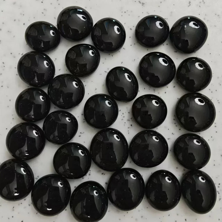 100g/3.52oz(Approx. 18-25pcs) Oblate Bead Glass Mosaic Tiles Colorful Round Mosaic Making Material Multi Diameter DIY Craft Tile by DSERS