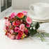 Rose Artificial Flowers Silk Flower with Stems Fake Flowers Bouquet Centerpiece for Party Table Floral Home Bridal Wedding Decor by DSERS